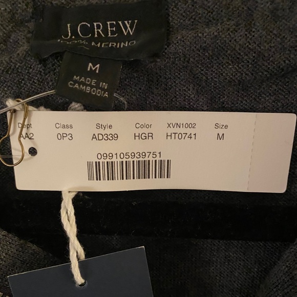 🆕 J Crew Half Zip Gray Sweater - Picture 7 of 9